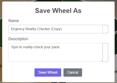 Rename dialogue box.